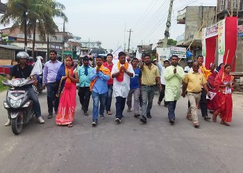 जनता समाजवादी पार्टीका नगर प्रमुखका उम्मेदबार  घरदैलौ