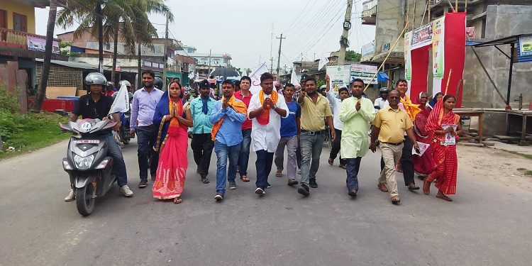 जनता समाजवादी पार्टीका नगर प्रमुखका उम्मेदबार  घरदैलौ