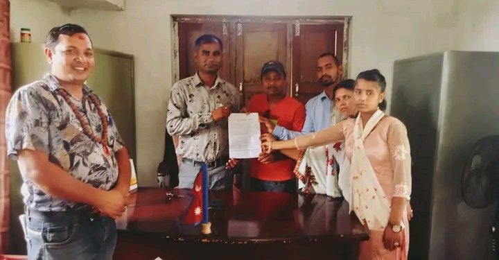 भोक्राहा नरसिंहको वडालाई ज्ञापन पत्र