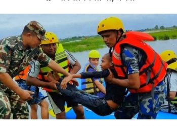 कोशीमा विपद् पूर्वको तयारी गर्दै संयुक्त प्रतिकार्य अभ्यास