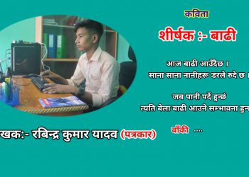 कविता शिर्षक:- बाढी