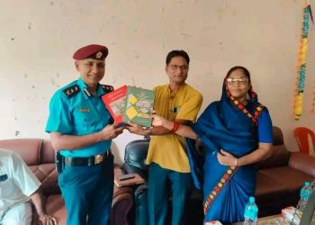 भोक्राहा नरसिंह गाउँपालिकाले सुनसरी जिल्ला प्रहरी कार्यालय प्रमुख प्रहरी उपरीक्षक ढकाललाई स्वागत र सम्मान 