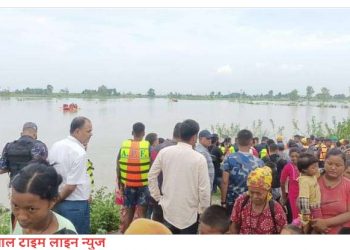 सप्तकोशी नदी बाढी बाट प्रभावितको उद्धार तथा स्थलगत अवलोकन