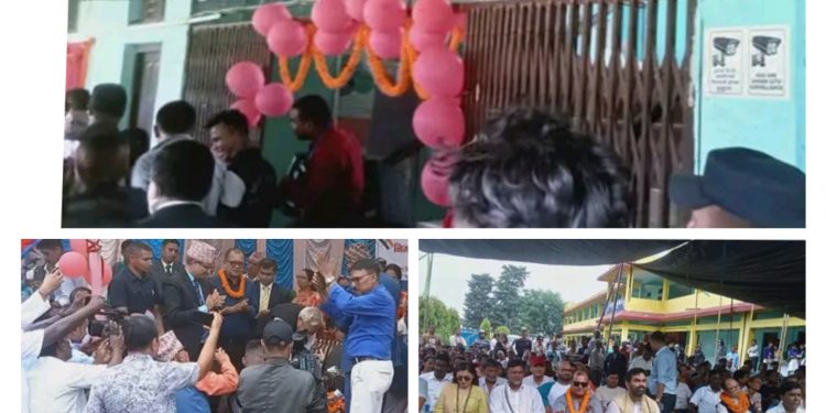 नेपाल भारत मैत्रीपुर्ण भवनको उद्घाटन सम्पन्न भएको छ