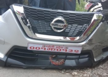 कृषि मन्त्रालयकाको गाडी ठक्करबाट दुईजना घाइते