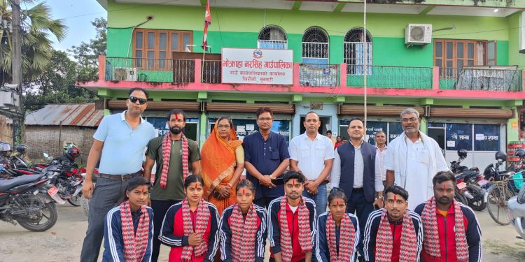 कुस्ती र खोखो खेलाडीलाई ९ औं राष्ट्रिय खेलकुद प्रतियोगिताको लागि विदाई