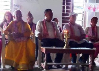 भगवती माविलाई बराल परिवारद्धारा दुईकोठे भवन हस्तान्तरण