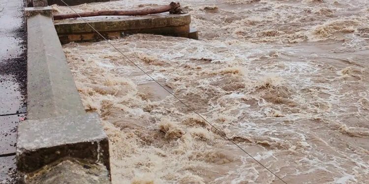 सप्तकोशी नदीमा पानीको बहाव घट्दै