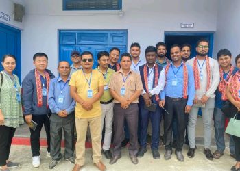 बराहक्षेत्रका नगर प्रमुख रमेश कार्कीद्वार प्रेस युनियन सुनसरीलाई सम्मान