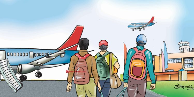 साउनमा पचपन्न हजारभन्दा बढीले लिए श्रम स्वीकृति