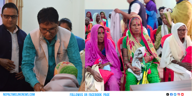 भोक्राह नर्सिङ गाउपालिकले गर्यो जेष्ठ नागरिकलाई सम्मान