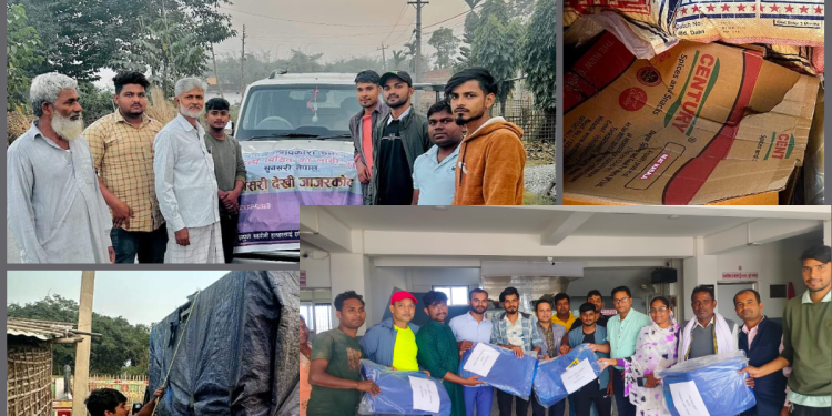 परोपकारी समाज द्वारा भूकम्प पिडितलाई राहत वितरण