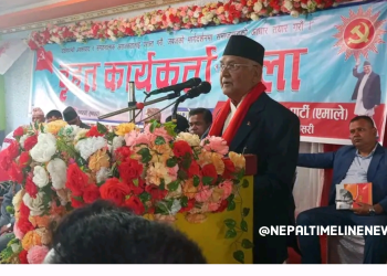 देश विकासका लागि इमान्दारिता र सुशासन ः ओली