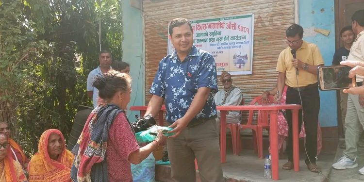 माता तिर्थआंैसीमा जेष्ठ आमाहरुलाई सम्मान