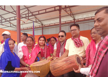 ३०औं विश्व आदिवासी दिवसको अवसरमा भोक्राहा नरसिंह गाउँपालिकाले बाजा मानर डिगा वितरण