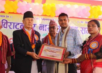 आजकाे अपडेटका प्रधान सम्पादक मेहता सम्मानित