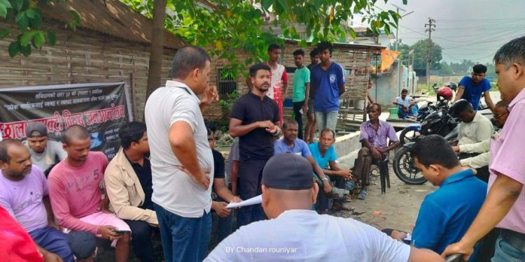 छाला उद्योग कारण प्रदूषण भएको भन्दै उद्योग विरुद्ध स्थानीय गरे आन्दोलन