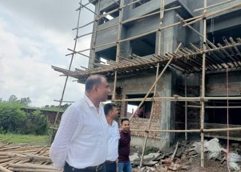 हरिनगर गाउँपालिकाको प्रशासकीय भवन निर्माण अन्तिम चरणमा
