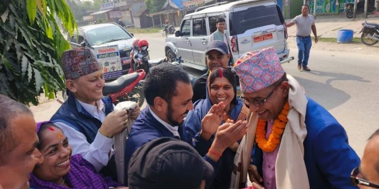 कोशी गाउँपालिकाका अध्यक्ष ऐयुब अन्सारीको उम्रा यात्रा पछि भव्य स्वागत