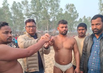 भोक्राहा नरसिंहमा तीन दिने कुस्ती महोत्सव सुरु