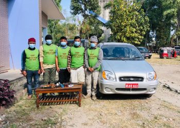 धरानमा भरुवा बन्दुकसहित पाँच जना सुनसरी प्रहरीको नियन्त्रणमा