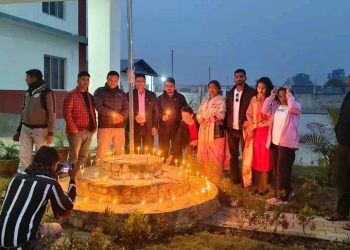 भोक्राहा नरसिंह प्रजातन्त्र दिवसको अवसरमा दीप प्रज्वलन सम्पन्न