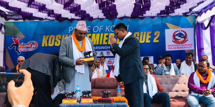 कोशी प्रिमियर लिग (KPL2) को मन्त्री सदानन्द मण्डलको प्रमुख आतिथ्यमा भव्य उद्घाटन