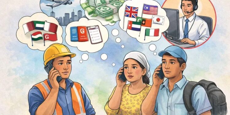 वैदेशिक रोजगारीका लागि जाने श्रमिकले अब फोनबाटै सबै जानकारी पाउने